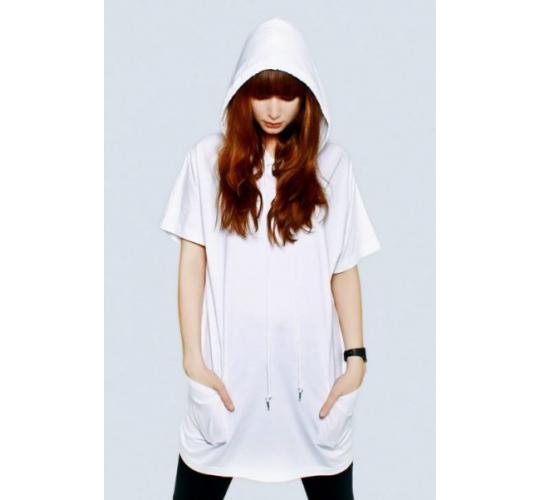 Wholesale Joblot 50x White UNISEX Hooded T SHIRTS Small