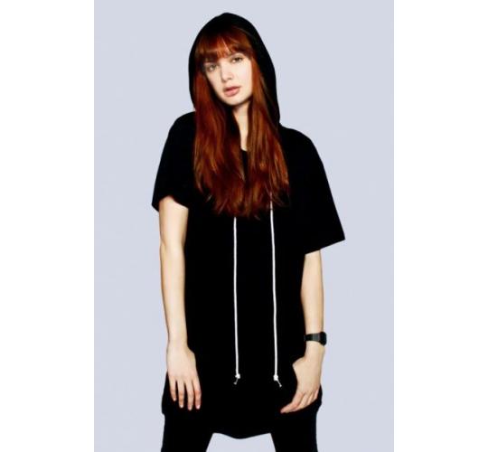Wholesale Joblot 200x Black UNISEX Hooded T SHIRTS Sml & Med