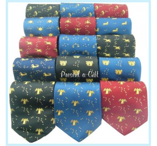 Silk Ties with Birthing Logo X 19 Made in Great Britain