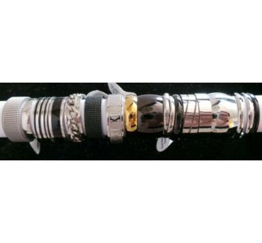 Wholesale Joblot Of 50 Mens Stainless Steel Rings Mixed Designs And Sizes