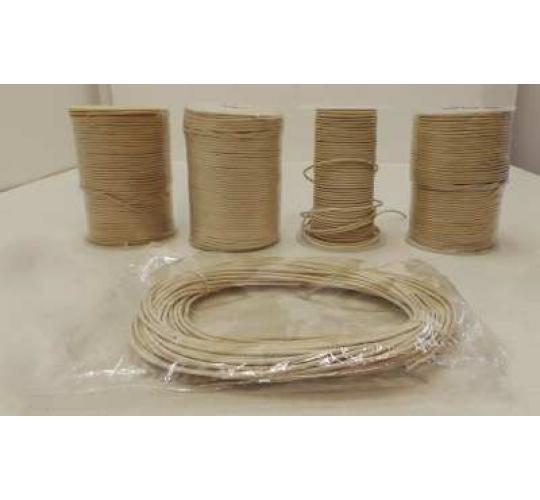 Joblot of Approx 360m of White Round High Quality Leather Cords 2mm Wide