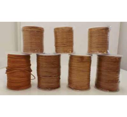 Joblot of Approx 550m of Natural Round High Quality Leather Cords 2mm Wide