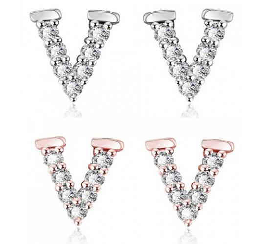 Wholesale Joblot of 10 Womens Vivacious Earrings Silver & Rose Gold