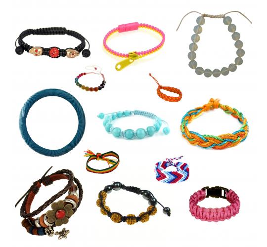 Wholesale Joblot Of 100 Mixed Fashion Costume Bracelets For Women & Girls