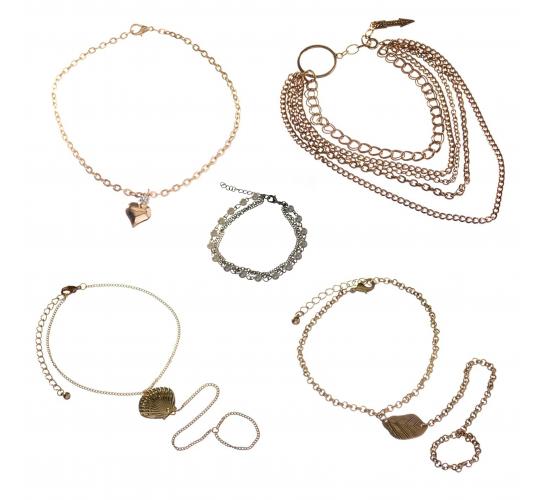 Wholesale Joblot Of Summer Beach Metal Anklets In A Range Of Styles