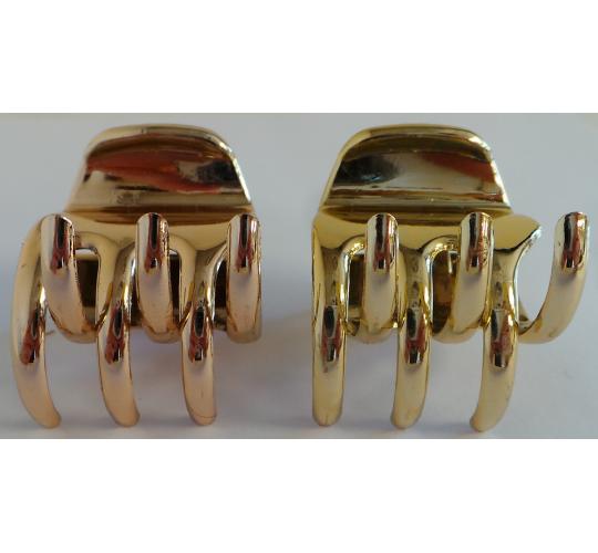 Wholesale Joblot of 30 Hair Claw Clips Gold & Rose Gold (Packs of 2)