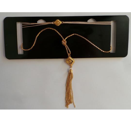 Wholesale Joblot of 30 DesignB London Choker & Tassel Pendant Gold 1084393