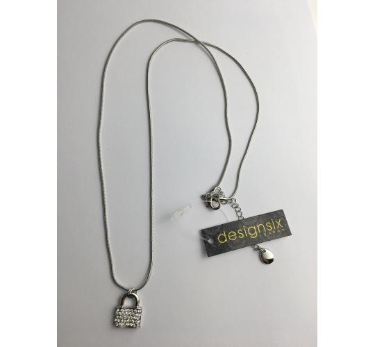 One Off Joblot Of 28 DesignSix London Silver 'Fowler' Lock Pendant Necklaces