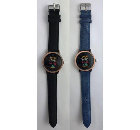 Wholesale Joblot of 10 Unisex Everything Will Be OK Watches 2 Colours