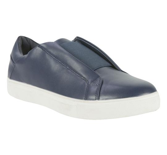 Ascot Mens Style Carter, Slip On Cup Sole Trainer in Navy