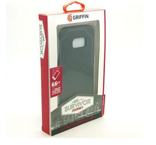 100 x Griffin Survivor Journey Samsung Galaxy S7 Edge Tough Strong Case Cover Black/Deep Grey