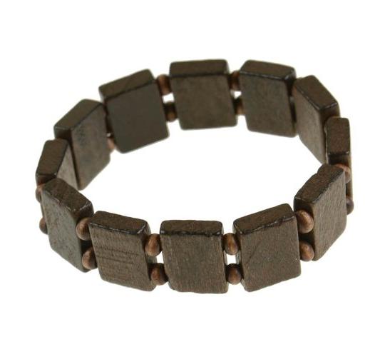 Wholesale Lot 60 Square Bead Wooden Bracelets Fashion Jewellery