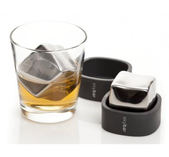 Skybar Wine Chill Blocks Whisky Rocks Set of Two Cool Cubes for Chilling Wine or Spirits