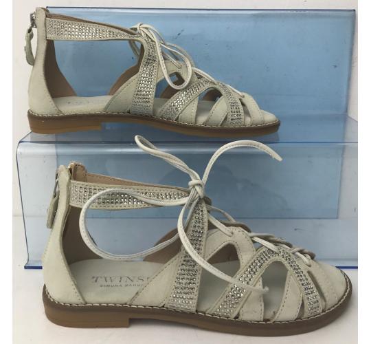 Wholesale Joblot of 4 Twinset Girls/Ladies Faint Green Stud Gladiator Sandals