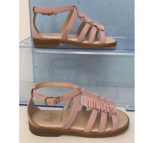 One Off Joblot of 3 IL Gufo Girls Pink Leather Tassel Fringe Sandals