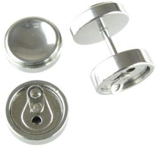 Joblot Of 30 Pairs Of Silver Coke Drink Can Stainless Steel Faux Plug Earrings