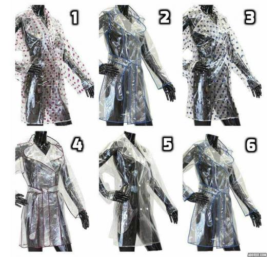 50pcs X Ladies Girls Clear Showerproof Festival Raincoat Mac See Through Jacket Funky