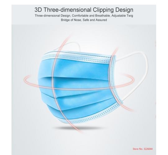 50 x Face Guard Surgical Disposable Mouth Guard Cover Face Guard Respiration UK