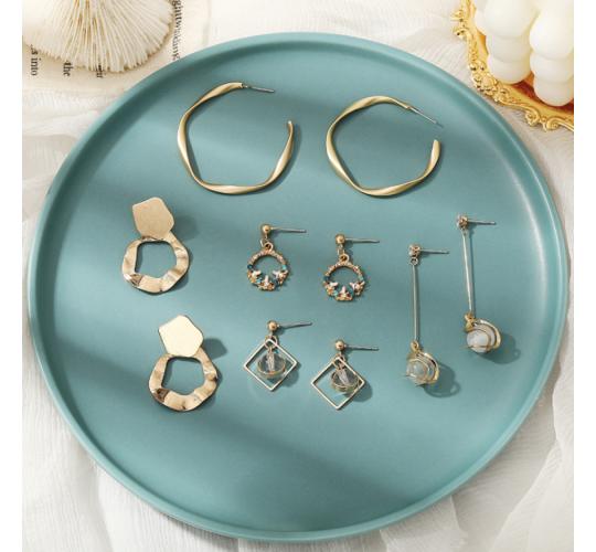 2 different sets of elegant special design earring, 5 styles in each set, 1 pair of each style/slot