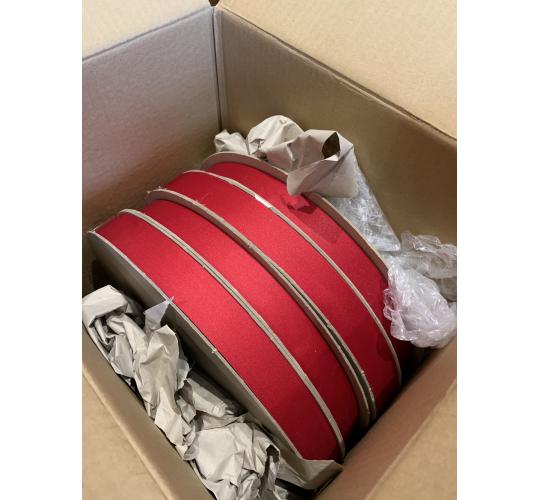 Red Satin Ribbon - 4 X Massive Bulk 310 metre reels,  1½" width