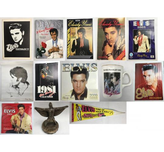 Pallet of 6268 Official Elvis Stock - Calendars, Magazines, Figurines P7
