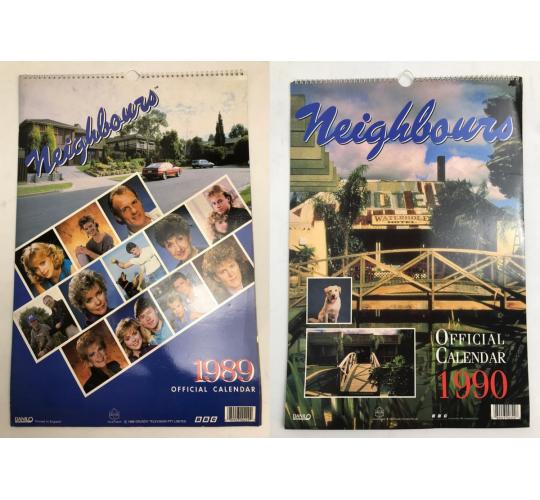 One Off Joblot of 38 Neighbours Official Calendars - 1989 & 1990 - Collectables