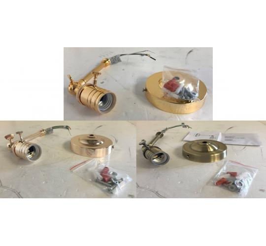 One Off Joblot of 25 Pathson E27/1 Lampholder with Fittings in 3 Colours