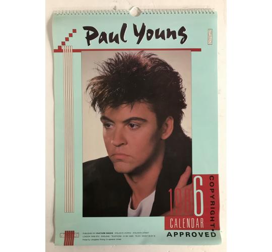 One off Joblot of 6 Paul Young 1986 Copyright Approved Calendar - Vintage