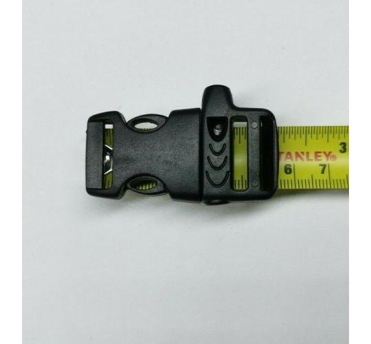 One Off Joblot Of 895 55mm Black Emergency Whistle Side Release Buckle Clips Plastic