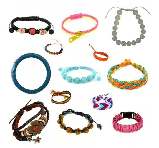 Wholesale Joblot Of 100 Mixed Fashion Costume Bracelets For Women & Girls