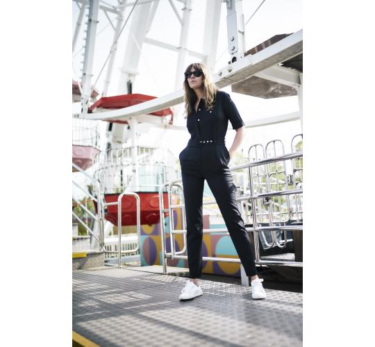 Navy Cotton women's Jumpsuit 