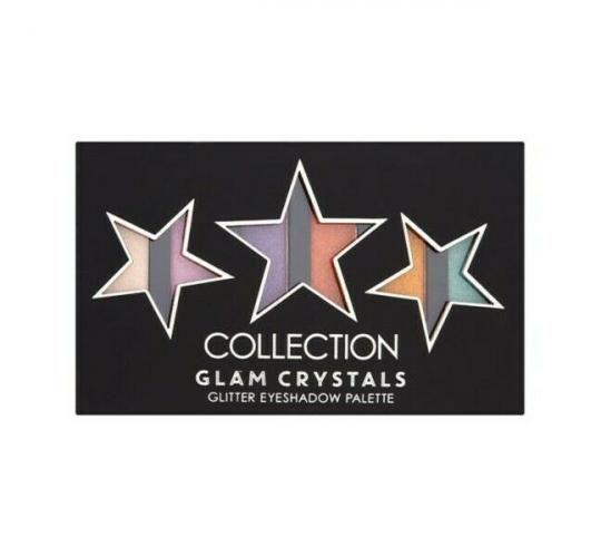 48 x Collection Glam Crystals STARS Glitter Eyeshadow Palette | Glitz and Glam |