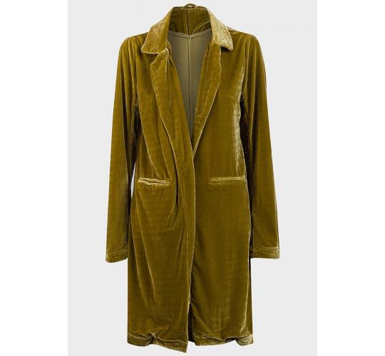 Women's Open Front Green Velvet Coat, UK Size 8 & 10, BNWT, RRP £29.95