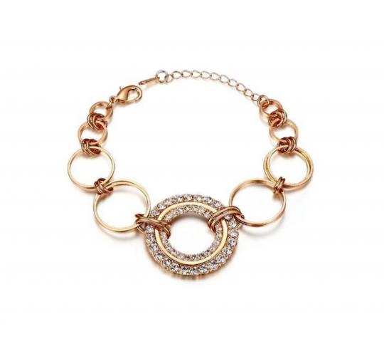 Wholesale Joblot Of 10 Ladies Circular Diva Bracelets With Cubic Zirconias