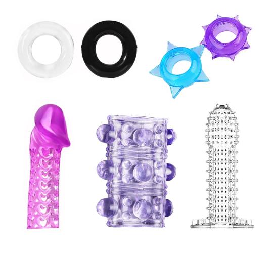 10set Joblot | Cock Rings and Sleeves Set, 7pc in per set | GCAPSET011