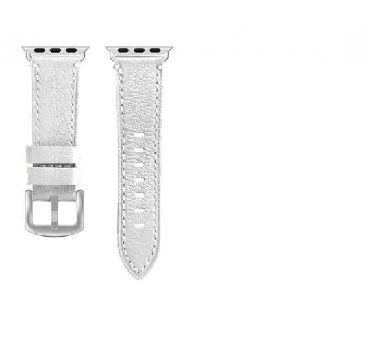 4pcs Genuine Leather Watch Strap White for Apple Watch 42-44mm | GCW071