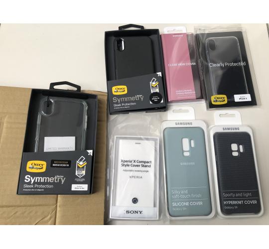 JOBLOT Clearance 73 x Genuine Samsung/Otterbox/Sony Mobile Phone Cases-Retail Packaged
