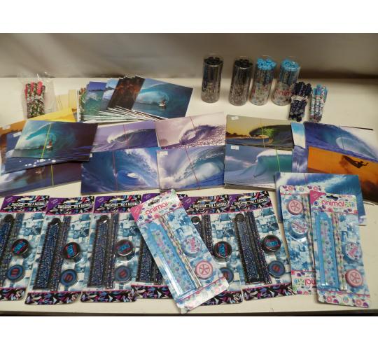 291 x Surf Shop Job Lot - Animal sets Pens Cards Postcards Pencils - Total RRP = £490.71