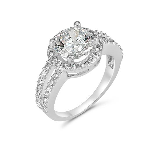 15 x 2 Carat Rhodium Plated Simulated Sapphire Ring, 4 Sizes, 3 Rings Per Size l UK SELLER l GCJ031