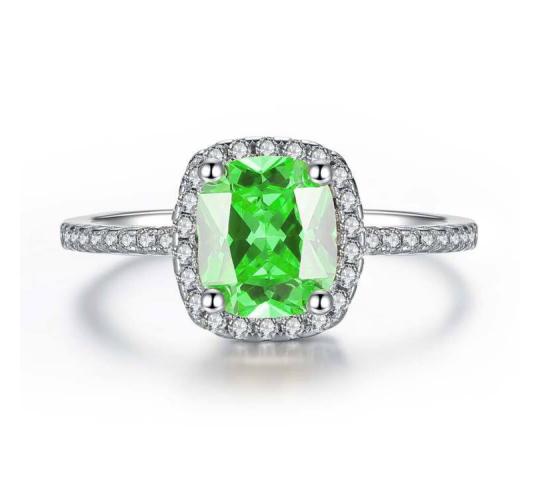 20 x Emerald Green Crystal Ring, 4 Sizes, 5 Rings Per Size l UK SELLER l GCJ048