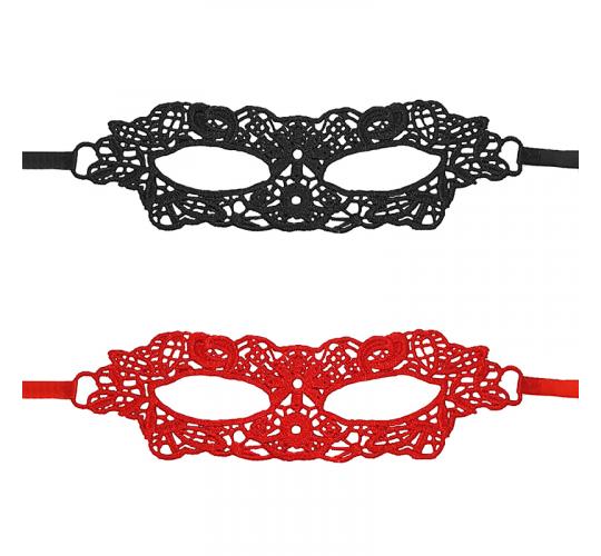 20 x Sexy Lace Mask (10 Black ,10 Red) l UK SELLER l GCL035
