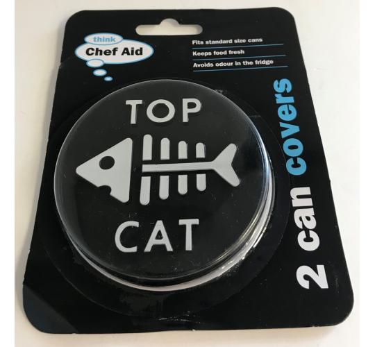 Wholesale Joblot of 100 George East Top Cat Tin Can Covers (Pack of 2)