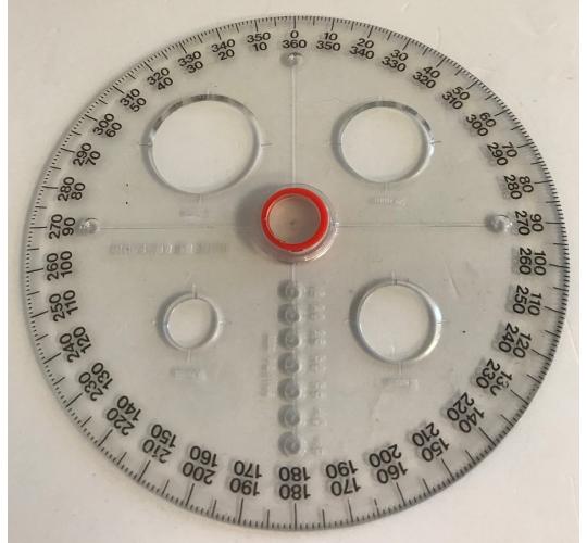 Wholesale Joblot of 100 360 Degree Protractor Circle Made in England