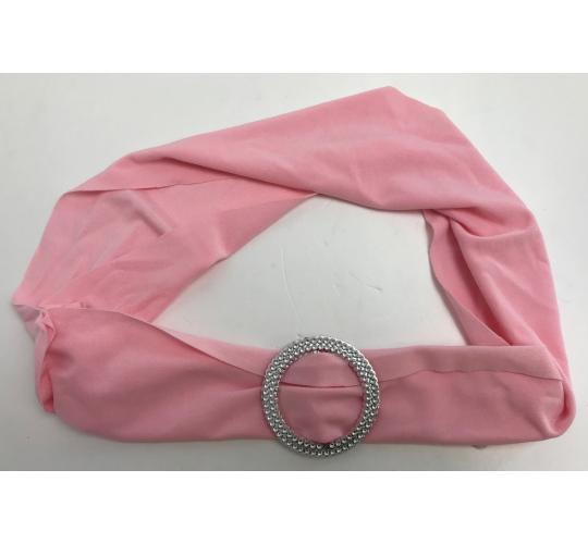 One Off Joblot of 49 Pink Fabric Belt Costume Accessory with Circle Ring Buckle