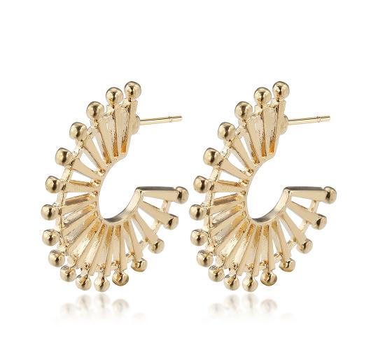 20pc Spiky Gold Large Earrings Women Fashion|GCJ130