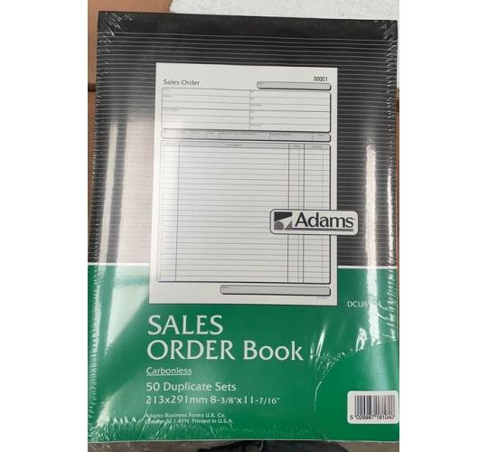 One Off Joblot of 300 Adam's UK Sales Order Books