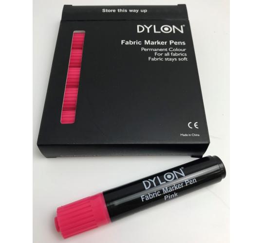 Pallet of 1500 Dylon Fabric Marker Pen in Deep Pink (Pack of 6)