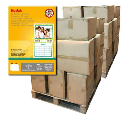 Two Pallets of 2,680 Kodak 12 Month Calendar Kit - Personalise Your Own!
