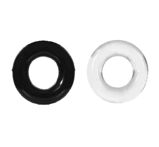20 Cock Ring Extra Delay Durable Lock Black and Clear Colour Mixed|UK SELLER|GCAP027