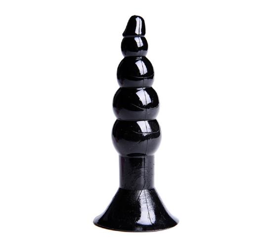 10 Suction Cup Anal Plug Black|UK SELLER| GCAP067